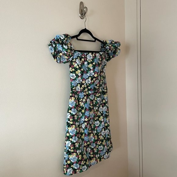 Maje Rapy Floral Off The Shoulder Mini Dress Emily in Paris Size 3 (Large) - Picture 7 of 15